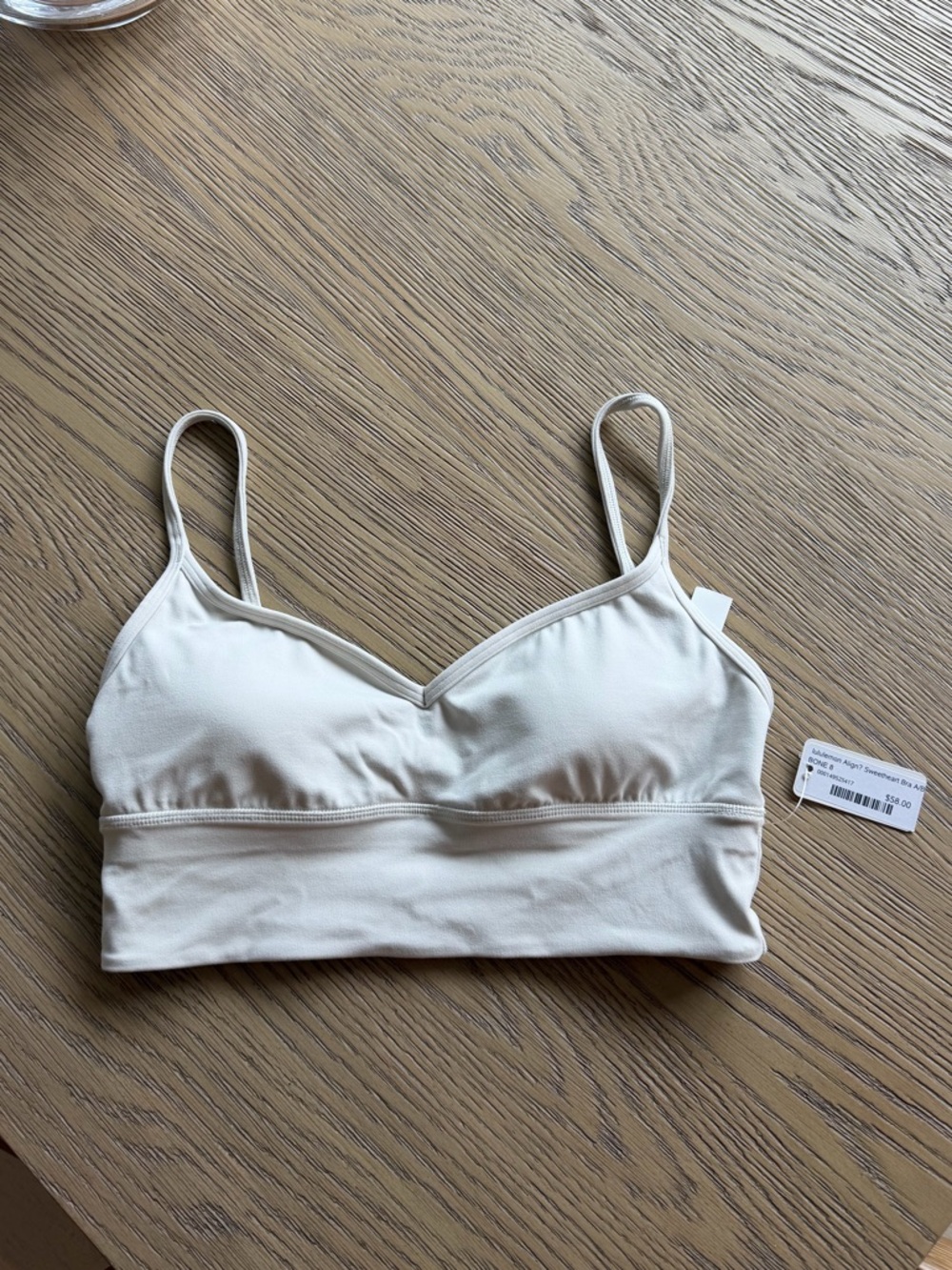 Lululemon Align Sweetheart Bra A/B® BONE - Size 8